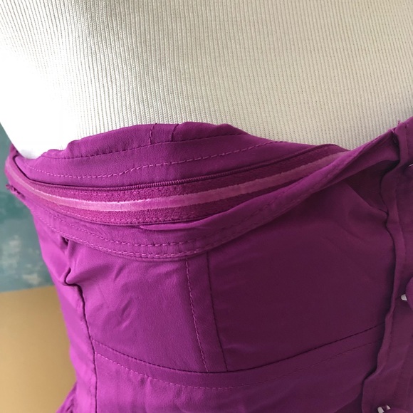 ✨SALE✨ ROXY Strapless Dress • S • Bright Purple - Picture 3 of 7